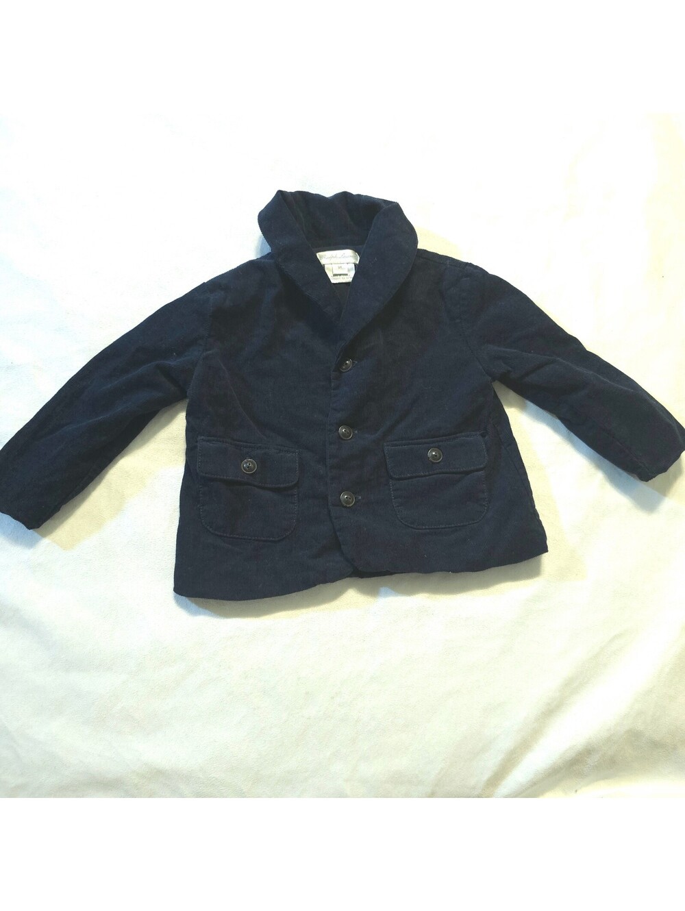 Ralph Lauren Baby Boys Navy Blue Corduroy Blazer Jacket 9 Months